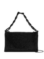 Patrizia Pepe pochette Maxichain à strass - Noir