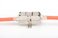 Digitus RJ45 / Connector Netwerk Adapter CAT 6A, Zonder connectoren [1x LSA, Snijklem, Snelaansluiting - 1x LSA, Snijklem, Snelaansluiting] Zilver, Staal - thumbnail