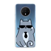 Cool cat: OnePlus 7T Transparant Hoesje