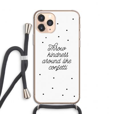 Confetti: iPhone 11 Pro Transparant Hoesje met koord