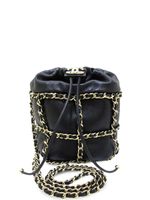 CHANEL Pre-Owned sac seau à détail de chaîne - Noir