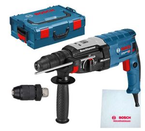 Bosch Blauw 061126760C GBH 2-28 F Boorhamer 3.2J 880w in L-Boxx + 10-delige sds-plus borenset - 061126760C