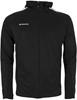 Stanno 408024 First Hooded Full Zip Top - Black-Anthracite - 2XL