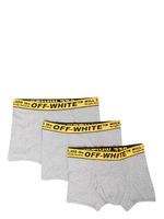 Off-White lot de trois boxers Classic Industrial - Gris