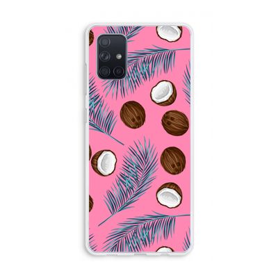 Kokosnoot roze: Galaxy A71 Transparant Hoesje