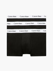 Calvin Klein - 3p Low R Trunk - Cotton Stretch -