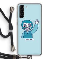 Zwaai: Samsung Galaxy S21 Plus Transparant Hoesje met koord