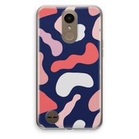 Memphis Shapes Pink: LG K10 (2017) Transparant Hoesje