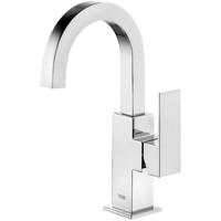 Wastafelkraan Tres Cuadro | Opbouw | Draaibare uitloop | Mengkraan | Standaard model | 1-hendel | Vierkant | Chroom