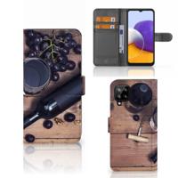 Samsung Galaxy A22 4G | M22 | Book Cover | Wijn Samsung Galaxy A22 4G | M22 | Book Cover | Wijn