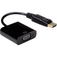 Value 12.99.3136 DisplayPort-kabel DisplayPort / VGA Adapterkabel DisplayPort-stekker, VGA-bus 15-polig 0.15 m Zwart