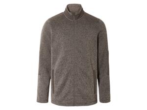 LIVERGY Heren fleecevest (Bruin, XL)