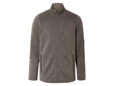 LIVERGY Heren fleecevest (Bruin, M)