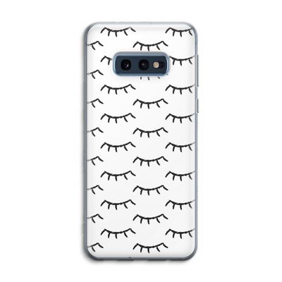 Wimpers: Samsung Galaxy S10e Transparant Hoesje
