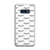 Wimpers: Samsung Galaxy S10e Transparant Hoesje Wimpers: Samsung Galaxy S10e Transparant Hoesje