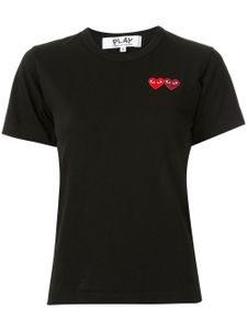 Comme Des Garçons Play t-shirt à logo brodé - Noir