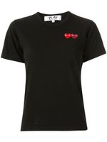 Comme Des Garçons Play t-shirt à logo brodé - Noir