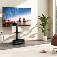TV-meubel voor 32-70" TV's max. Gewicht 45 kg Hoogte 108-132 cm met 2 Stopcontacten en USB/C-type Interface