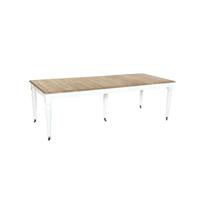 Eettafel Home ESPRIT Wit Spar 100 x 100 x 78 cm