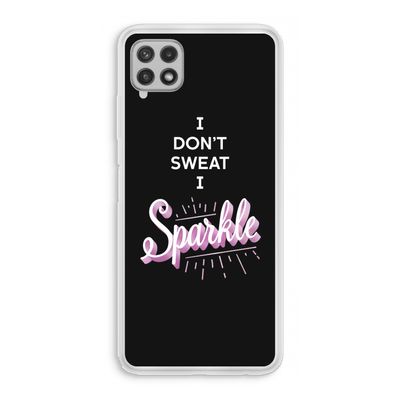 Sparkle quote: Samsung Galaxy A22 4G Transparant Hoesje