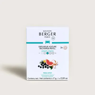 Maison Berger Paris navulling autoparfum fresh spirit 2 stuks
