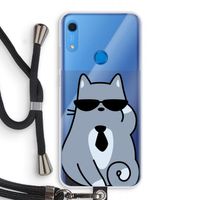 Cool cat: Huawei Y6s Transparant Hoesje met koord