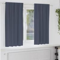Gordijnen met gordijnen 2 pcs Antraciet Polyester