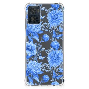 Case voor Motorola Moto E22 | E22i Flowers Blue