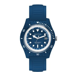 Horlogeband Nautica NAPIBZ005 Rubber Blauw 22mm