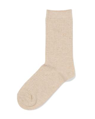 HEMA Damessokken Structuur Beige (beige)