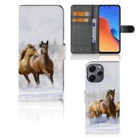 Xiaomi Redmi 12 | Telefoonhoesje | Met pasjeshouder | Paarden