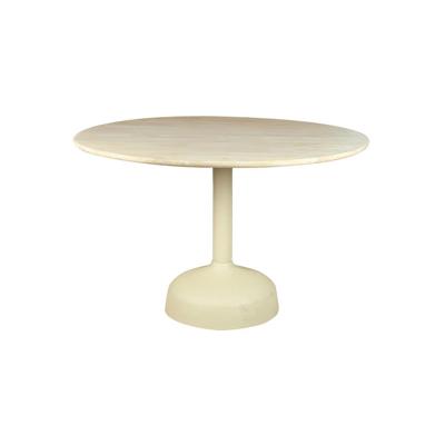 Tower Living Ronde Eettafel 'Elba' Mangohout, 120cm, kleur Off White