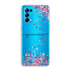 Hartjes en kusjes: Oppo Find X3 Lite Transparant Hoesje