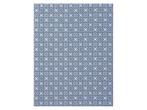 LIVARNO home Tafelkleed of tafelloperset   (150 x 50 cm, Tafelloper patroon blauw/wit)