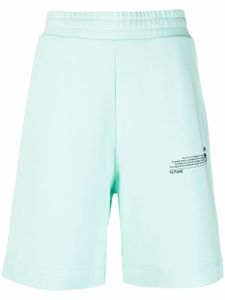 MSGM short de sport à logo imprimé - Vert