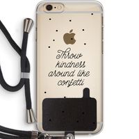 Confetti: iPhone 6 PLUS / 6S PLUS Transparant Hoesje met koord