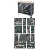 Stahlwille 98830195 Mobiele werkbank incl. 267-delig Premium-gereedschapsassortiment 7 lades (b x h x d) 1150 x 1045 x 500 mm