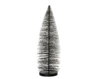 everlands kunstkerstboom 30cm zwart met goud