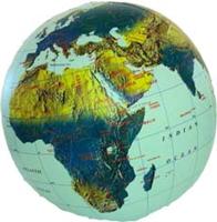 Opblaasbare wereldbol - globe natuurkundig | ITMB Opblaasbare wereldbol - globe natuurkundig | ITMB