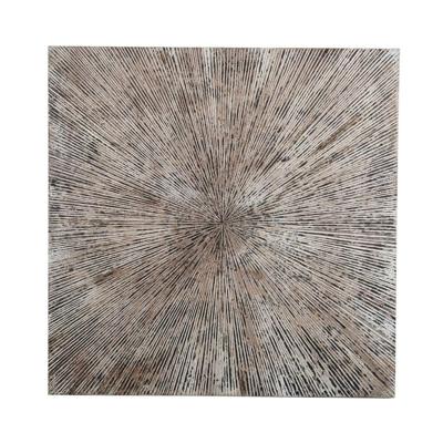 Zapp wit geribbeld wandpaneel vierkant - S