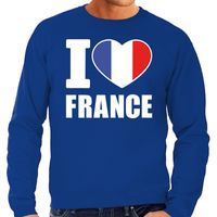 I love France sweater / trui blauw voor heren - thumbnail