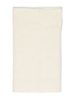 Filippa K patterned-jacquard knitted scarf - Blanc