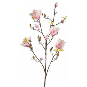 Kunstbloem - Magnolia - op tak - 105 cm - roze - sierbloemen - decoratie