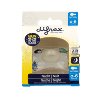 Fopspeen natural 0-6 maanden nacht 1 Stuks