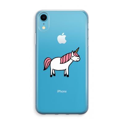 Eenhoorn: iPhone XR Transparant Hoesje