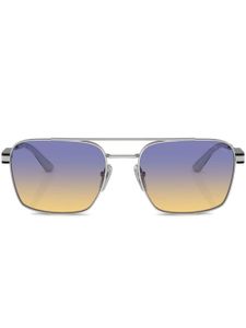 Prada Eyewear lunettes de soleil à monture carrée - Argent