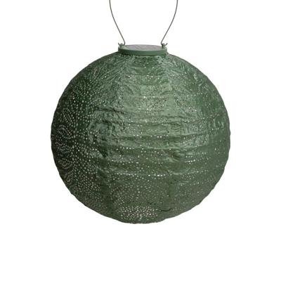 Round dia. 30 cm Folia salie groen lampion - Lumiz
