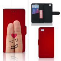 Huawei Ascend P8 Lite | Wallet Case | met Pasjes | Liefde - Origineel Romantisch Cadeau