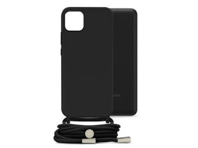 Mobilize Mobilize Lanyard Gelly Case for Samsung Galaxy A03 Black