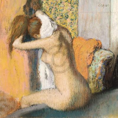 Kunstdruk Edgar Degas - Frau nach dem Bade 80x60cm
